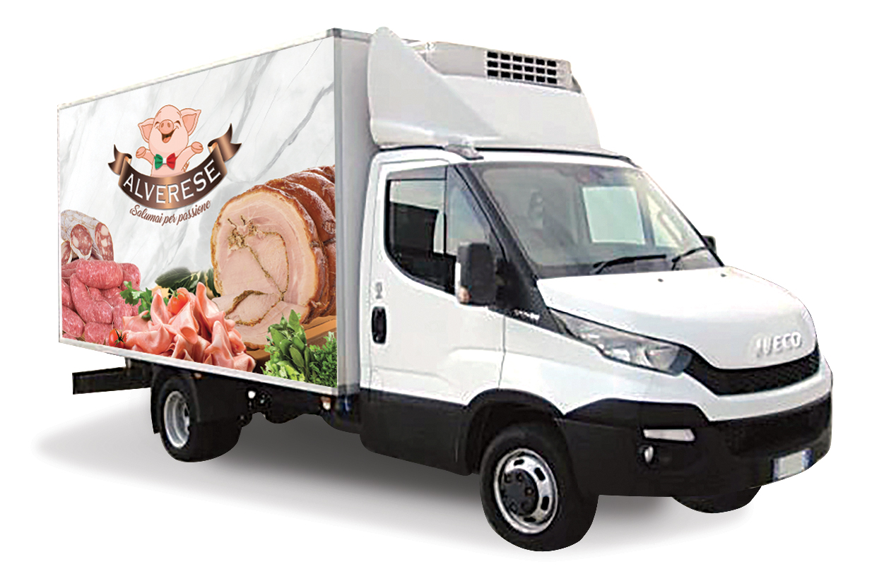 camion frigo decorato alverese